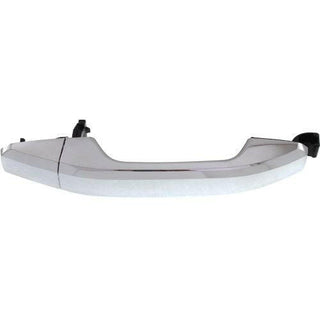 2014-2015 Chevy Silverado Rear Door Handle, All Chrome, Handle+cover, w/o Hole.