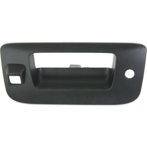 2007-2014 GMC Sierra Tailgate Handle Bezel, Black, W/cam/key Hole.