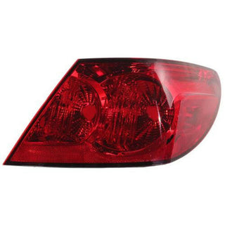 2009-2010 Chrysler Sebring Tail Lamp RH, Outer, Lens And Housing, Sedan.
