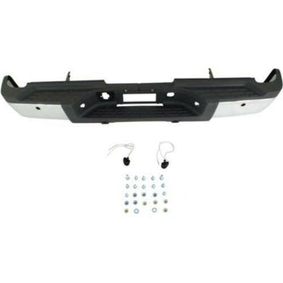 2007-2010 Chevy Silverado Step Bumper, Steel, w/Parking Aid Sensor-CAPA.