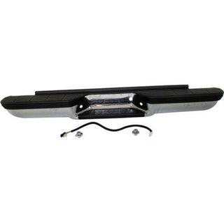 1988-1999 Chevy C/K Pickup Step Bumper, Assy, Chrome, Steel, Stepside.