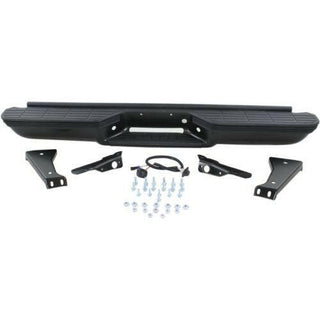 1988-1998 Chevy C/K Pickup Step Bumper, Steel, w/Impact Strip, Custom.