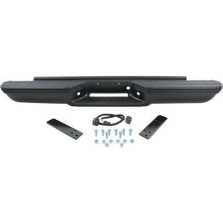 1988-1999 Chevy C/K Pickup Step Bumper, Steel, w/Impact Strip, Stepside.