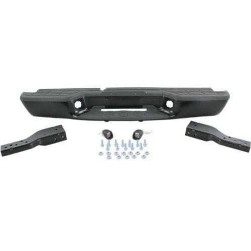1998-2003 Chevy S-10 Pickup Step Bumper, Assy, Black, Steel, Fleetside.