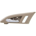 2008-2013 Cadillac CTS Front Door Handle LH, Chrome Lever/Beige Housing.