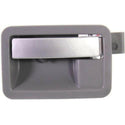 2004-2009 Dodge Durango Front Door Handle LH, Silver Lever+light Gray Housing.