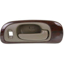 1998-2004 Chrysler Concorde Front Door Handle RH, Beige w/Woodgrain Bezel.