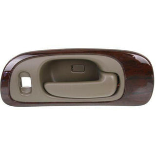 1998-2004 Chrysler Concorde Front Door Handle RH, Beige w/Woodgrain Bezel.