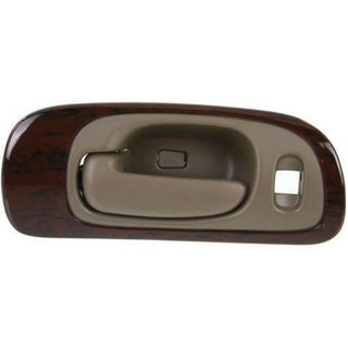 1998-2004 Chrysler Concorde Front Door Handle LH, Beige w/Woodgrain Bezel.