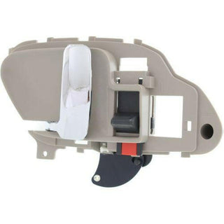 1995-1999 Chevy Suburban Front Door Handle LH, chrme Lvr+light Beige Hsg..