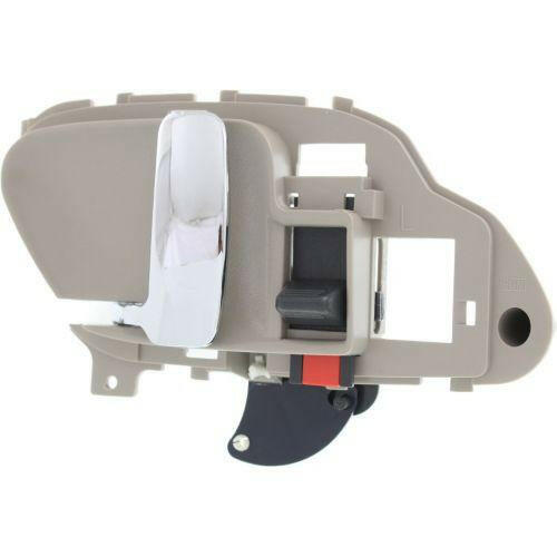 1995-1999 Chevy Suburban Front Door Handle LH, chrme Lvr+light Beige Hsg..