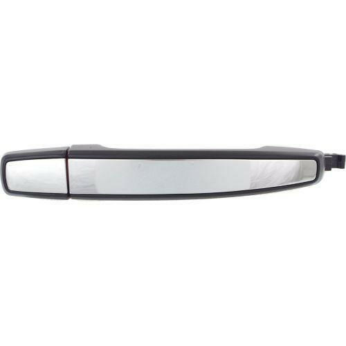 2011-2014 Cadillac SRX Front Door Handle RH, prmd Blk, w/Chrome Insrt, w/o Hole.