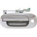 1998-2001 Dodge Durango Front Door Handle LH, Outside, All Chrome, w/Keyhole.