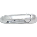 2002-2009 Dodge Full Size Pickup Rear Door Handle LH, All Chrome, w/o Keyhole.