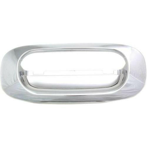 1997-2011 Dodge Dakota Tailgate Handle, Bezel Only, All Chrome, W/o Keyhole.