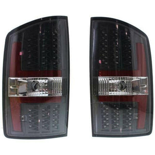 2007-2008 Dodge Full Size Pickup 07-08 Led Clear Tail Lamp, Set.