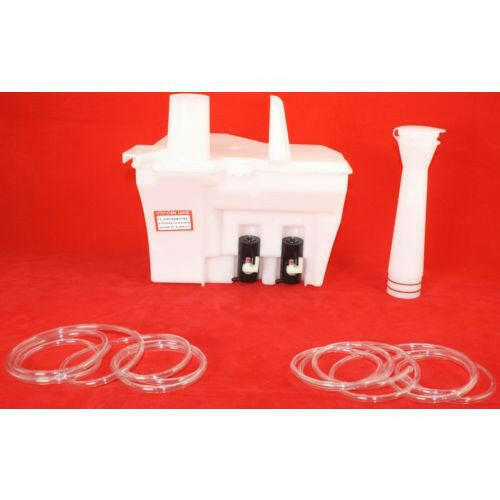 2001-2007 Ford Escape Windshield Washer Tank, Assy, W/Pump, Inlet, Hose, And Cap.