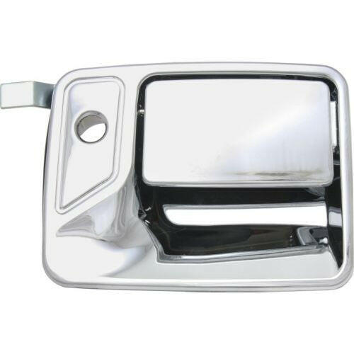 1999-2016 Ford F-150 Pickup Front Door Handle RH, Outside, All Chrome, W/ Keyhole.