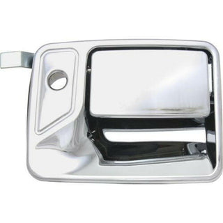 2000-2005 Ford Excursion Front Door Handle RH, Outside, All Chrome, w/Keyhole.