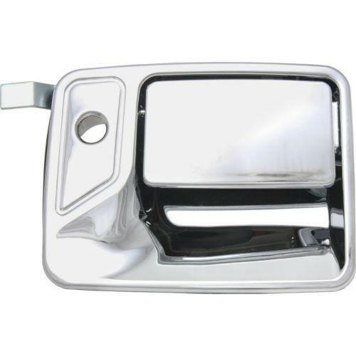 1999-2016 F-250 Pickup Front Door Handle RH, Outside, All Chrome, W/ Keyhole.