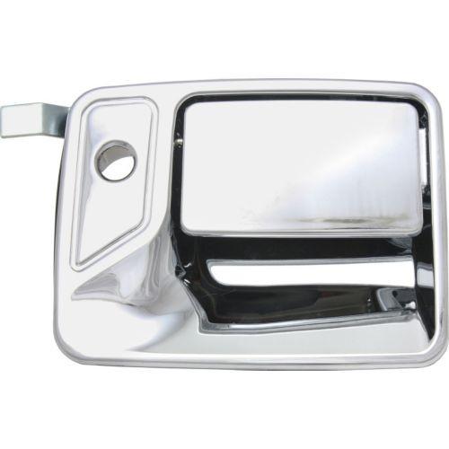 1999-2016 F-250 Pickup Front Door Handle RH, Outside, All Chrome, W/ Keyhole - Classic 2 Current Fabrication