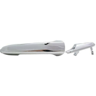 2007-2010 Ford Edge Front Door Handle LH, All Chrome, w/Keyhole, Handle+cover.
