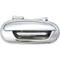 1997-2004 F-150 Pickup Front Door Handle LH, Outside, All Chrome, W/o Keyhole.