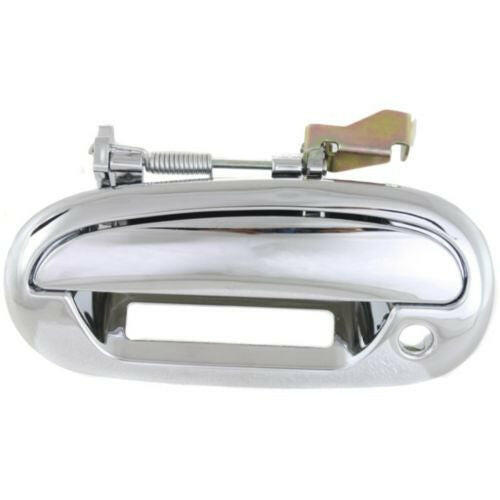 1997-2004 F-150 Pickup Front Door Handle LH, All Chrome, w/Keyhole, w/Padhole.