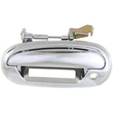 1997-2004 F-250 Pickup Front Door Handle LH, All Chrome, w/Keyhole, w/Padhole.