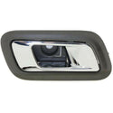 2010-2014 Ford Taurus Rear Door Handle RH, Chrome Lever/Gray Housing.