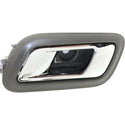 2010-2014 Ford Taurus Rear Door Handle LH, Chrome Lever/Gray Housing.