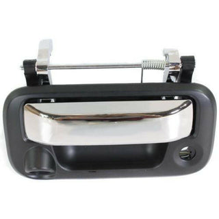 2004-2013 F-250 Pickup Super Duty Tailgate Handle, Chrm Lvr+prmd Blk Hsg.