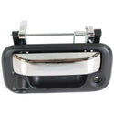 2004-2013 Ford F-150 Tailgate Handle, Chrm Lvr+prmd Blk Hsg.