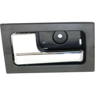 2009-2014 Ford F-150 Front Door Handle LH, Chrome Lever+txt Black Hsg,.