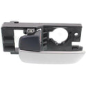 2007-2011 Hyundai Accent Front Door Handle LH, Silver Lever, Beige Knob, Hback.