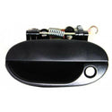 1997-1999 Hyundai Accent Front Door Handle LH, Textured Black, Half Hole.