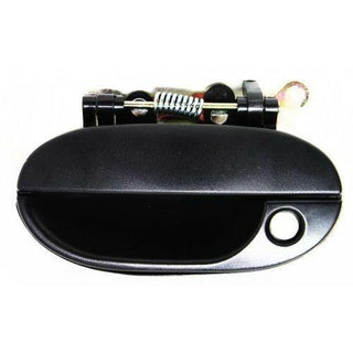 1997-1999 Hyundai Accent Front Door Handle LH, Textured Black, Half Hole.