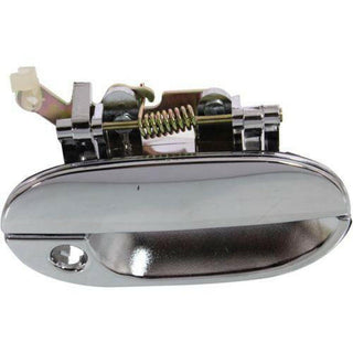 1998-2000 Hyundai Accent Front Door Handle RH, Outside, All Chrome, Half Hole.