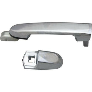 2006-2011 Hyundai Accent Rear Door Handle LH, All Chrome, w/o Base, Sedan.