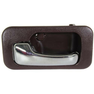 1990-1993 Honda Accord Rear Door Handle LH, Chrome Lever+red Hsg., Sedan.