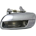 2001-2006 Hyundai Elantra Rear Door Handle LH, Chrome, Plastic.