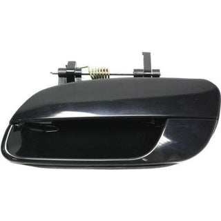 2001-2006 Hyundai Elantra Rear Door Handle LH, Smooth Black, Plastic.