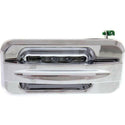 2003-2009 Hummer H2 Rear Door Handle LH, Chrome, w/Slash Design Lever.