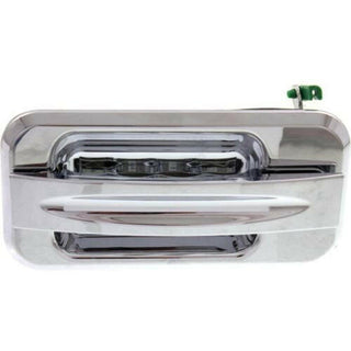 2003-2009 Hummer H2 Rear Door Handle LH, Chrome, w/Slash Design Lever.