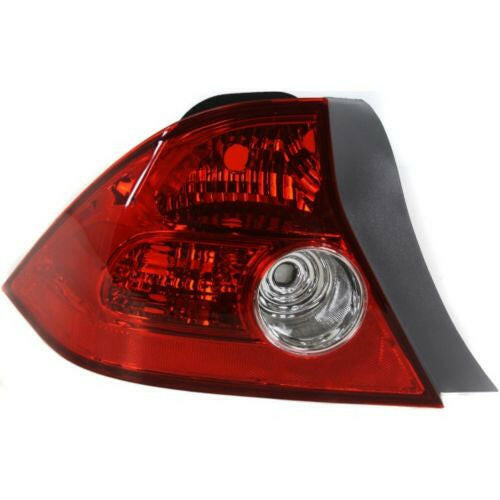 2004-2005 Honda Civic Tail Lamp LH, Lens And Housing, Coupe.
