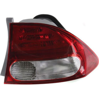 2009-2011 Honda Civic Tail Lamp RH, Outer, Lens And Housing, Sedan - Capa - Classic 2 Current Fabrication