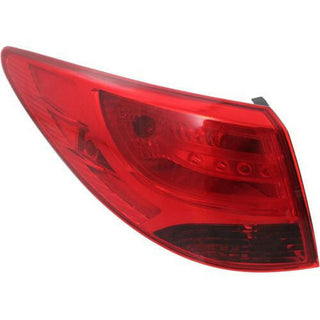 2010-2015 Hyundai Tucson Tail Lamp LH, Outer, Assembly, Bulb Type (14-15).