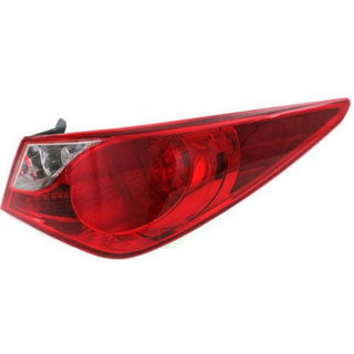 2011-2014 Hyundai Sonata Tail Lamp RH, Outer, Assy, Bulb Type, Exc.Hybrid-Capa.