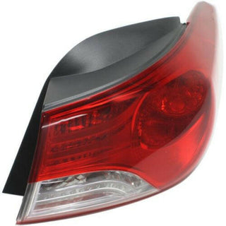 2011-2013 Hyundai Elantra Tail Lamp RH, Outer, Bulb Type, Coupe/sedan.