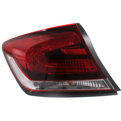 2013-2015 Honda Civic Tail Lamp LH, Outer, Assembly, Sedan.